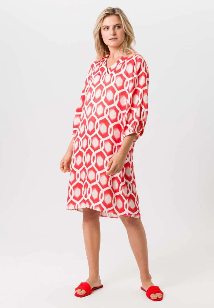 TUZZI dámské šaty s geometrickým vzorem