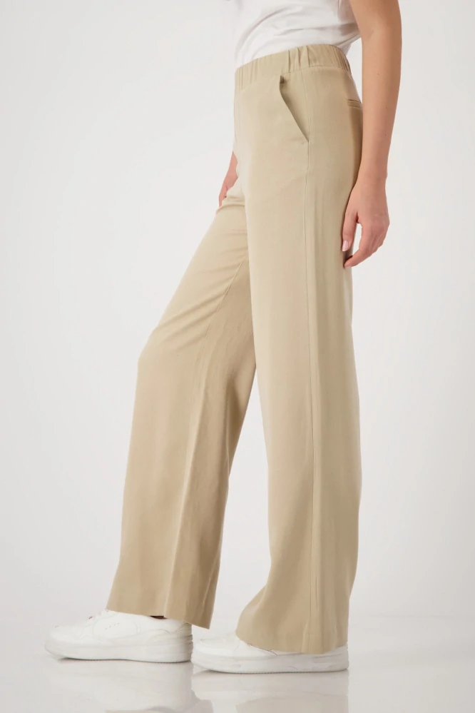 Monari lyocellové kalhoty s vysokým pasem