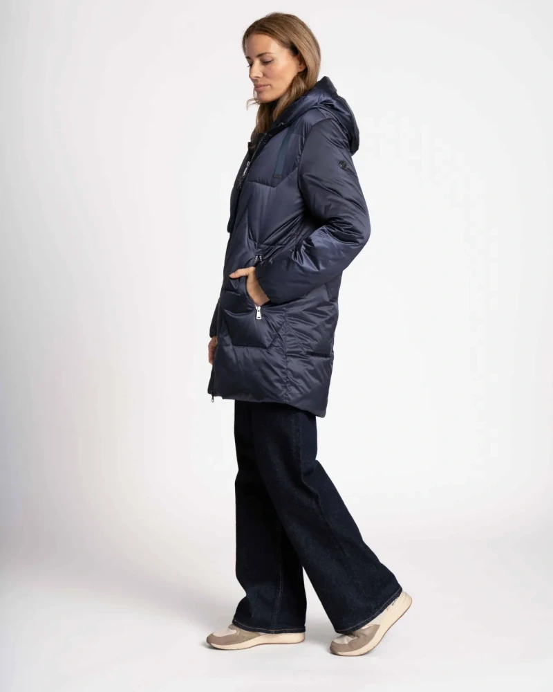 Green Goose dlouhá prošívaná bunda WEGA CAMILOUA