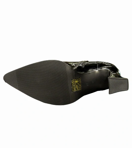 Urban Ladies lakované kotníkové boty na podpatku