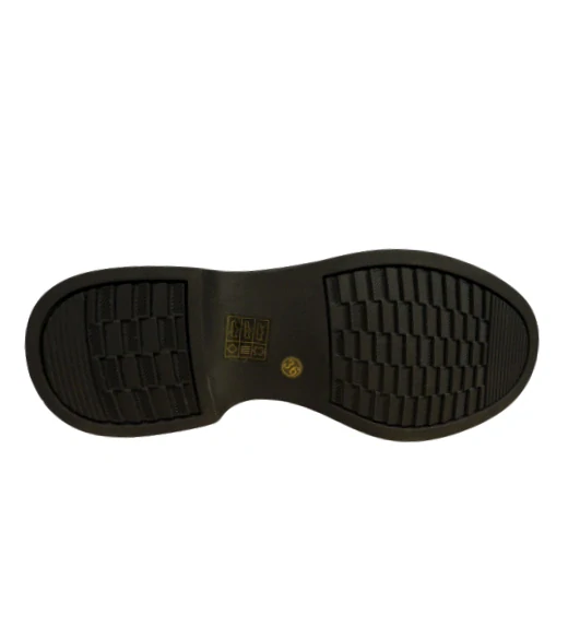 Urban Ladies lakované kotníkové boty se zlatými přezkami