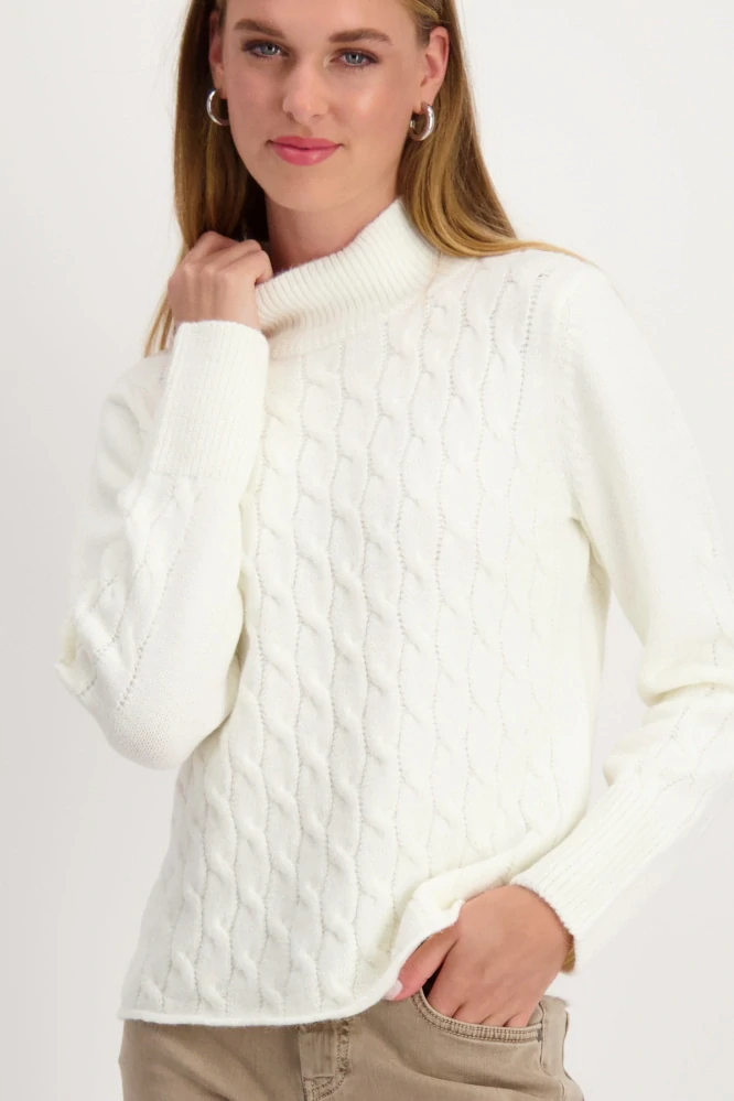 Monari dámský pletený svetr se stojáčkem