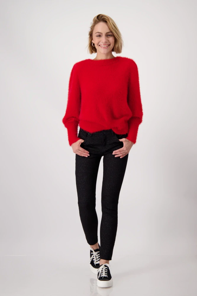 Monari dámské kalhoty s jemným třpytem