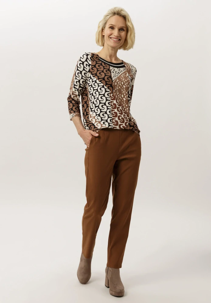 Frank Waldet dámská viskózová halenka s geometrickým vzorem