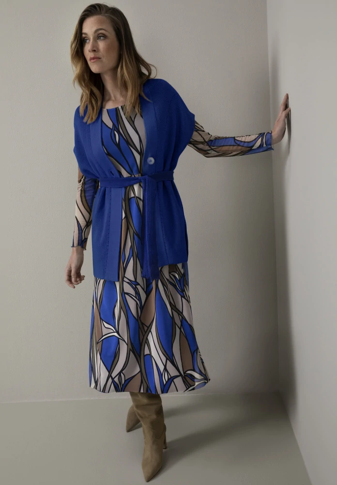 Bianca dámská pletená vesta s páskem