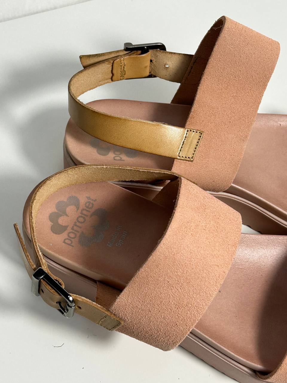 Porronet sandálky na platformě pleťové