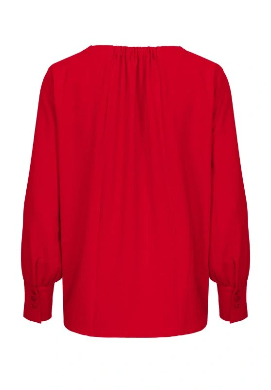Bianca halenka s dlouhými rukávy červená