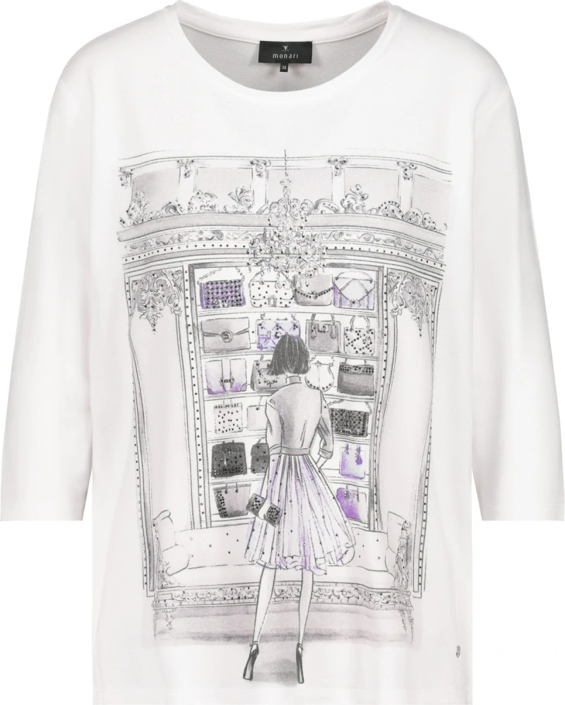 Monari halenka s ženským vzorem a zdobením