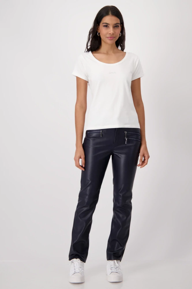 Monari tričko s ozdobným nápisem