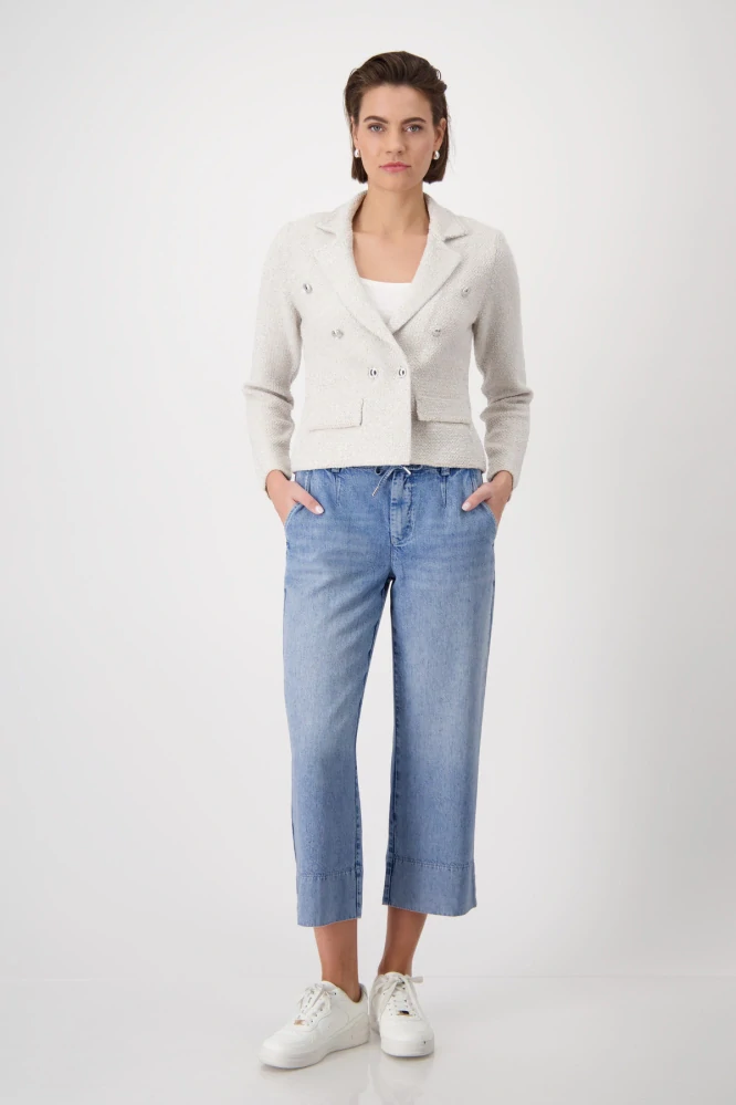 Monari pletený blejzr z tvídu