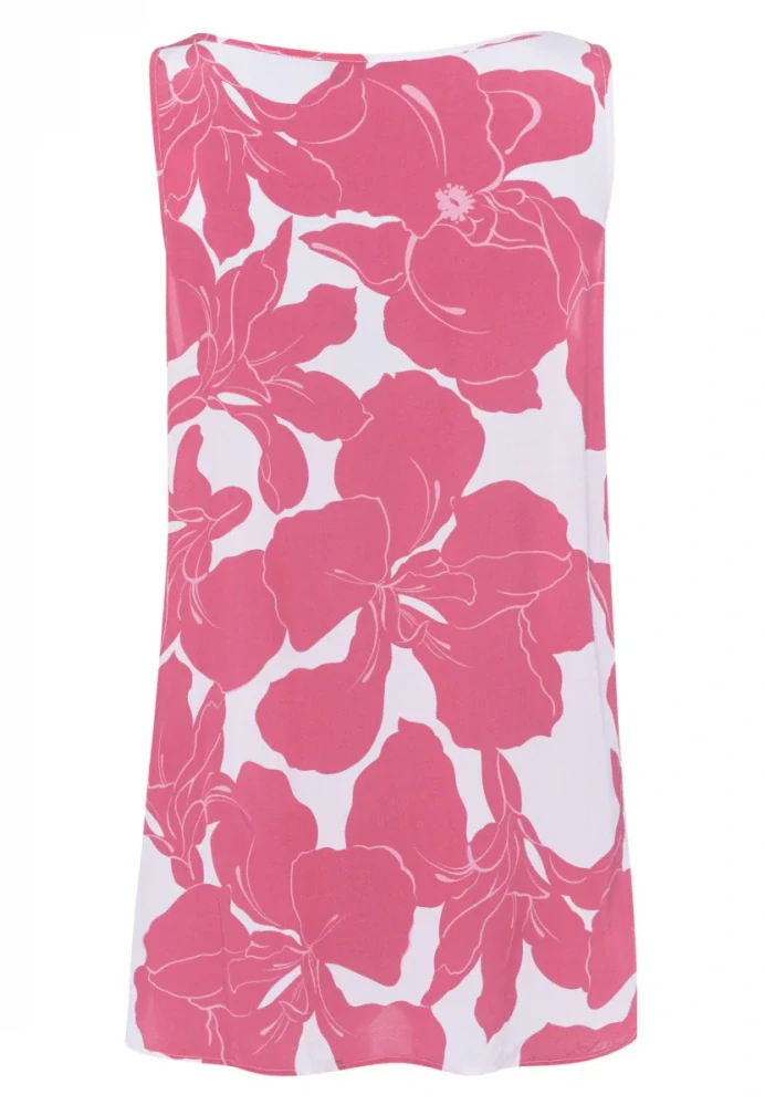 Marc Aurel top s růžovým květinovým potiskem