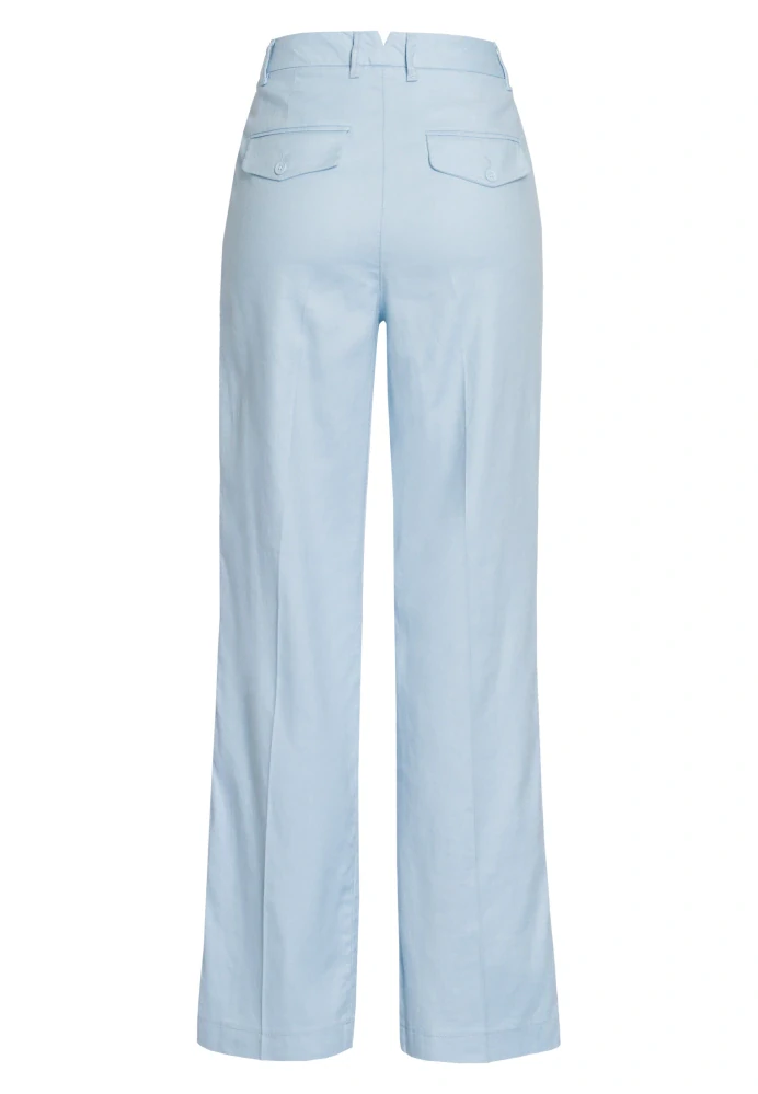 Marc Aurel plisované kalhoty ze směsi lnu