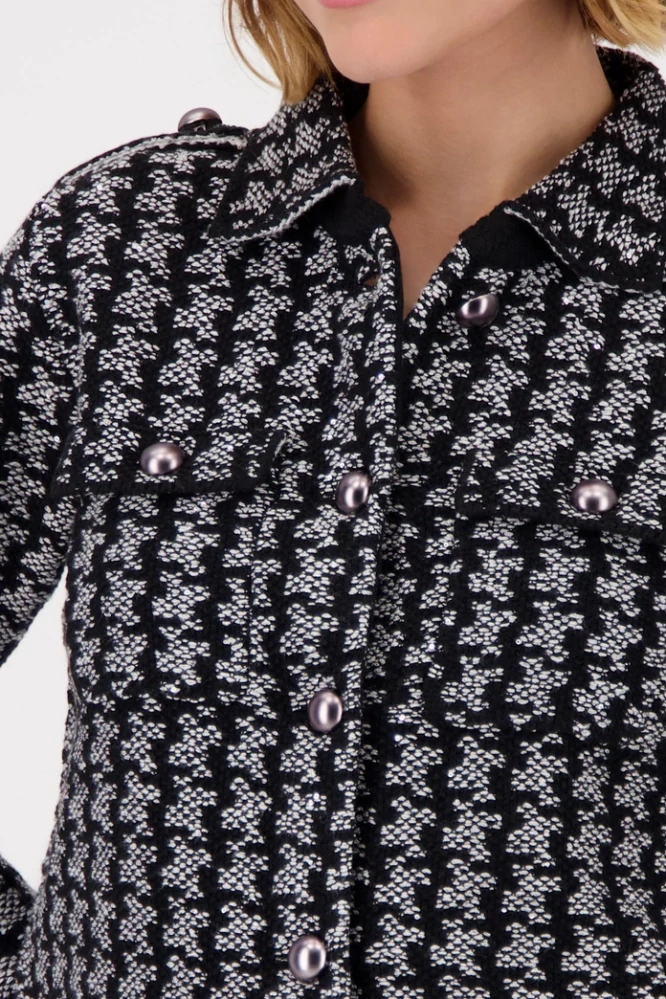 Monari kardigan s pepitím vzorem