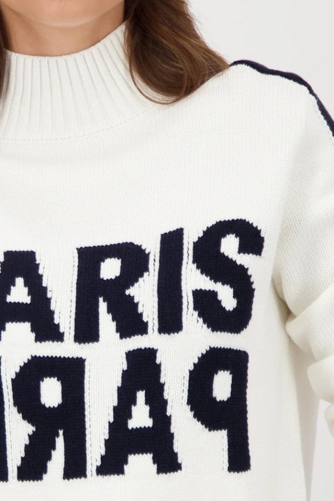 Monari svetr s dlouhým rukávem a ozdobnými knoflíky