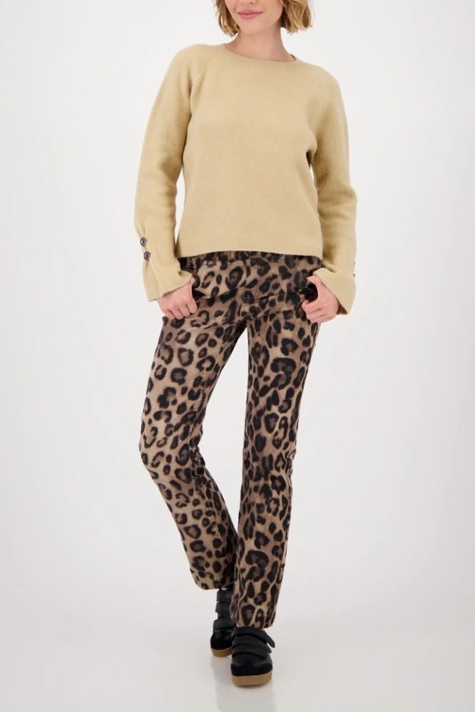 Monari svetr s dlouhým rukávem a knoflíky