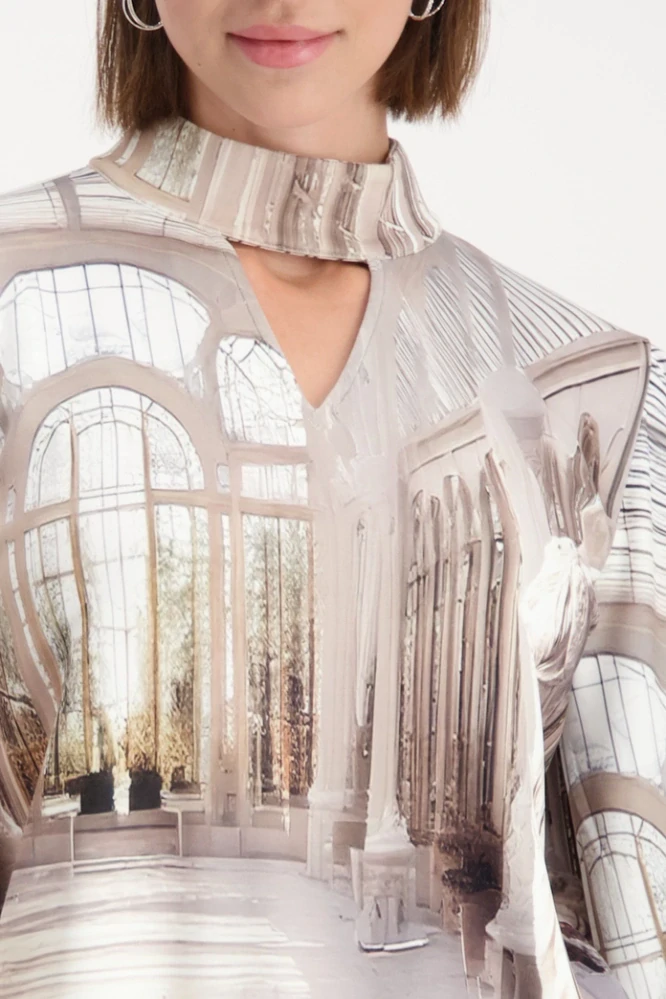 Monari elegantní halenka s potiskem galerie