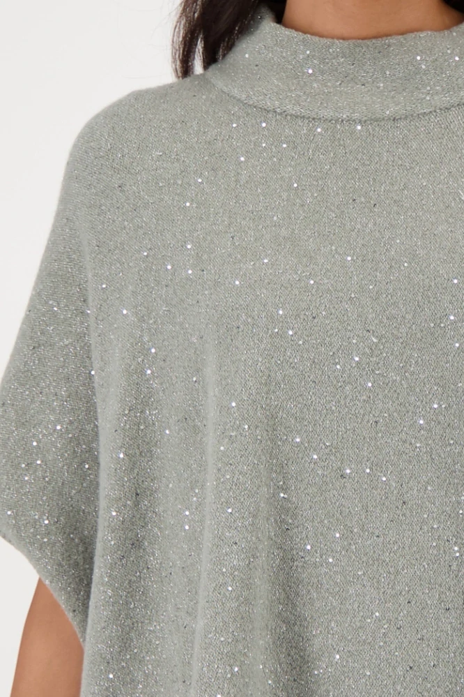 Monari elegantní pletené pončo