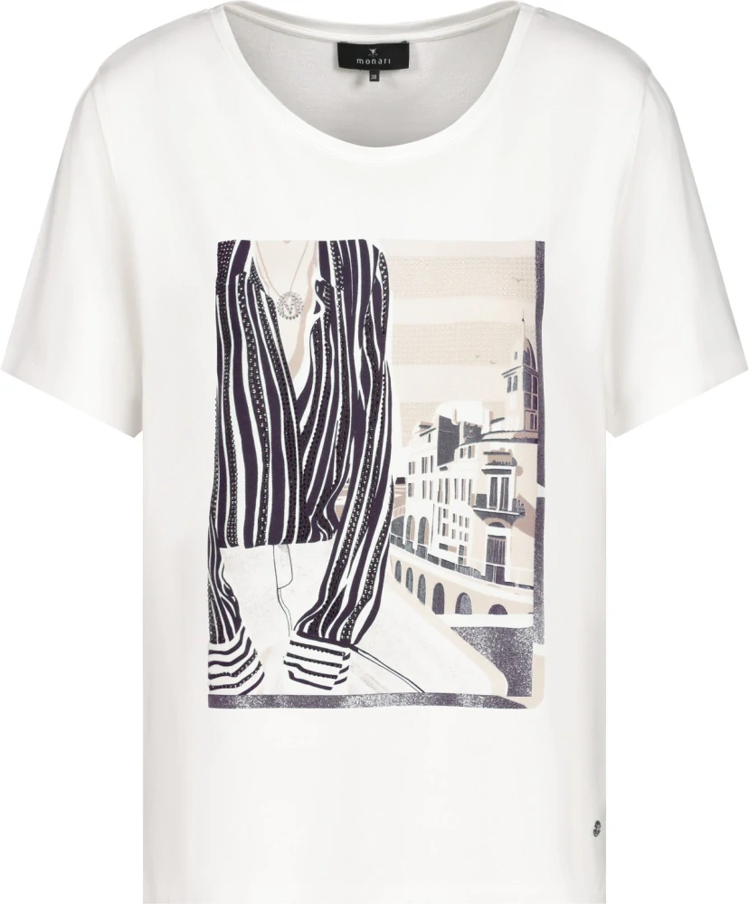 Monari tričko s potiskem Biarritz