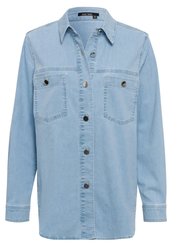 Marc Aurel džínová košile se směsi Tencel