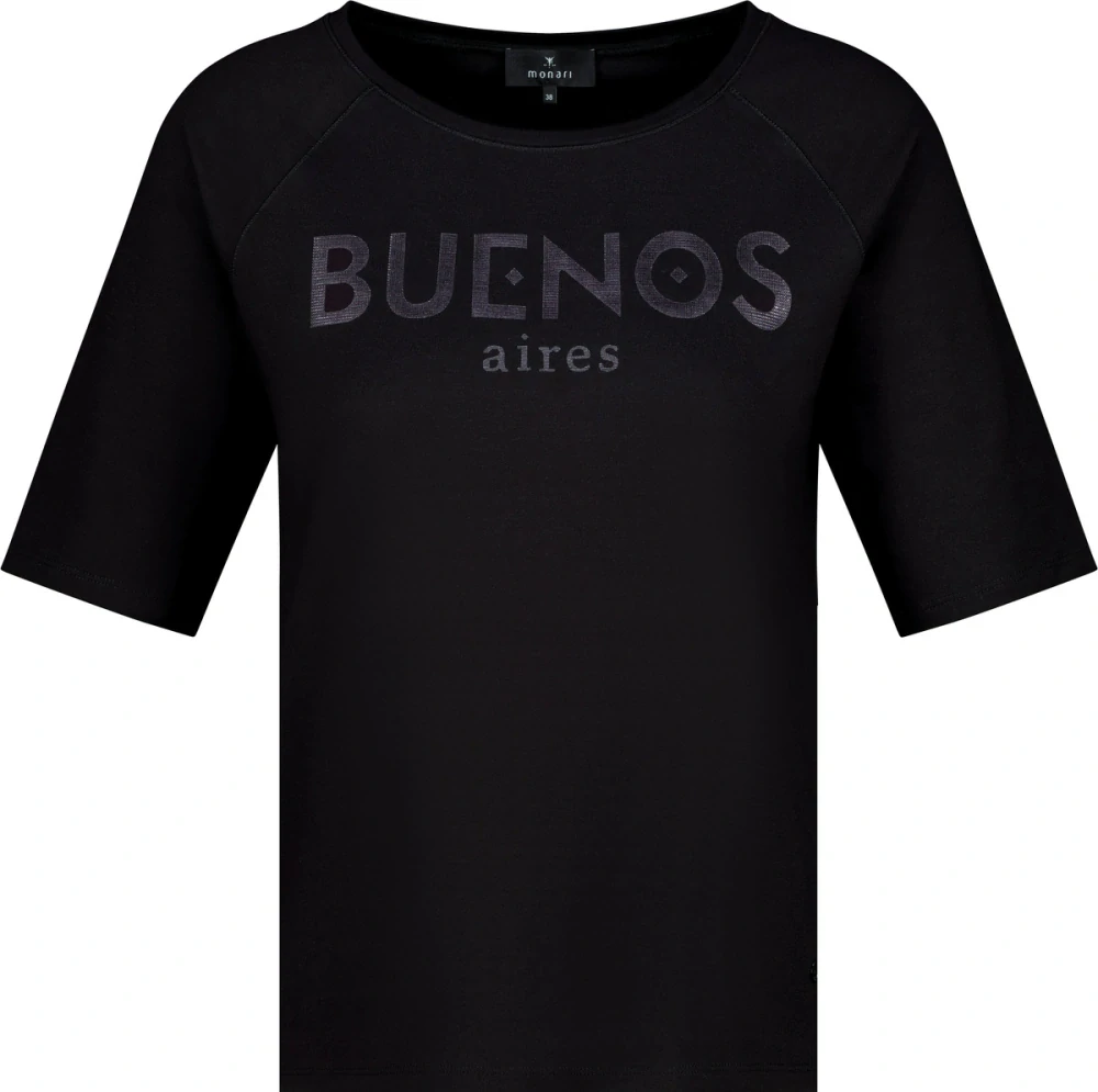 Monari tričko s lesklým nápisem