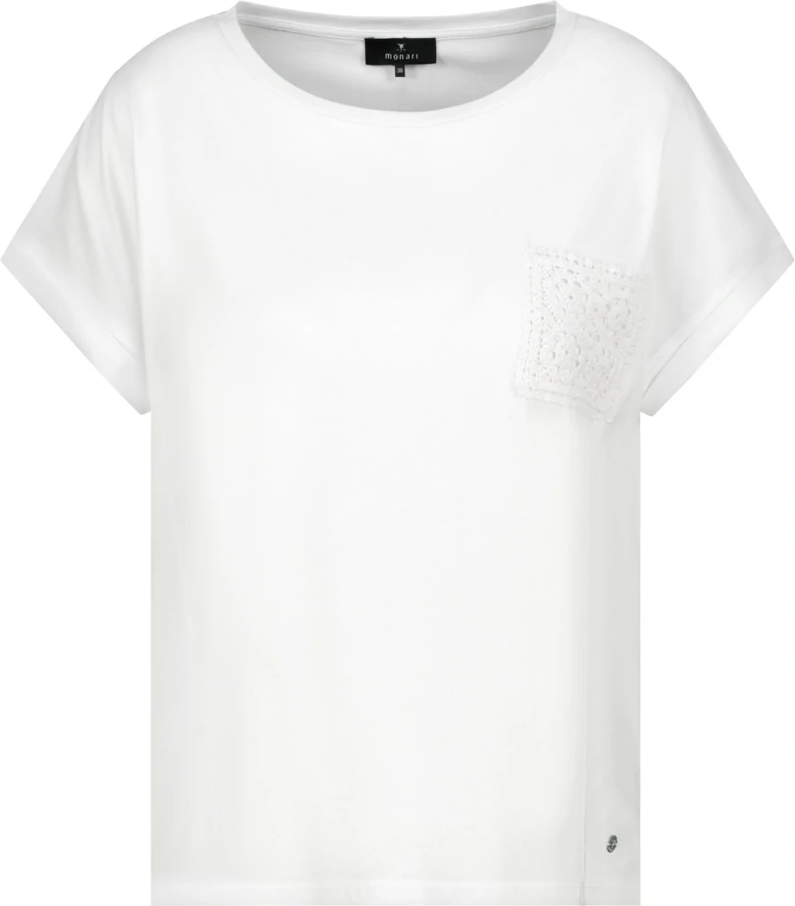 Monari tričko s háčkovanou kapsičkou