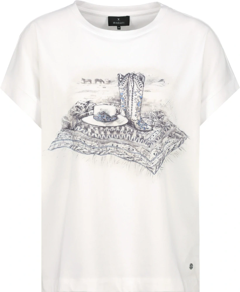 Monari tričko s potiskem kovbojských bot