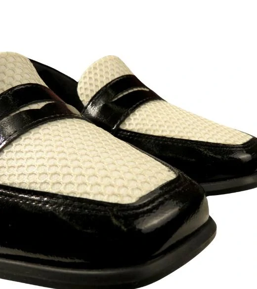 Piccadilly dámské černo-bílé mokasíny 