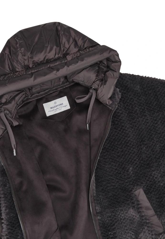 Milestone bunda MSWega z oboustranné umělé kožešiny s prošívanými detaily