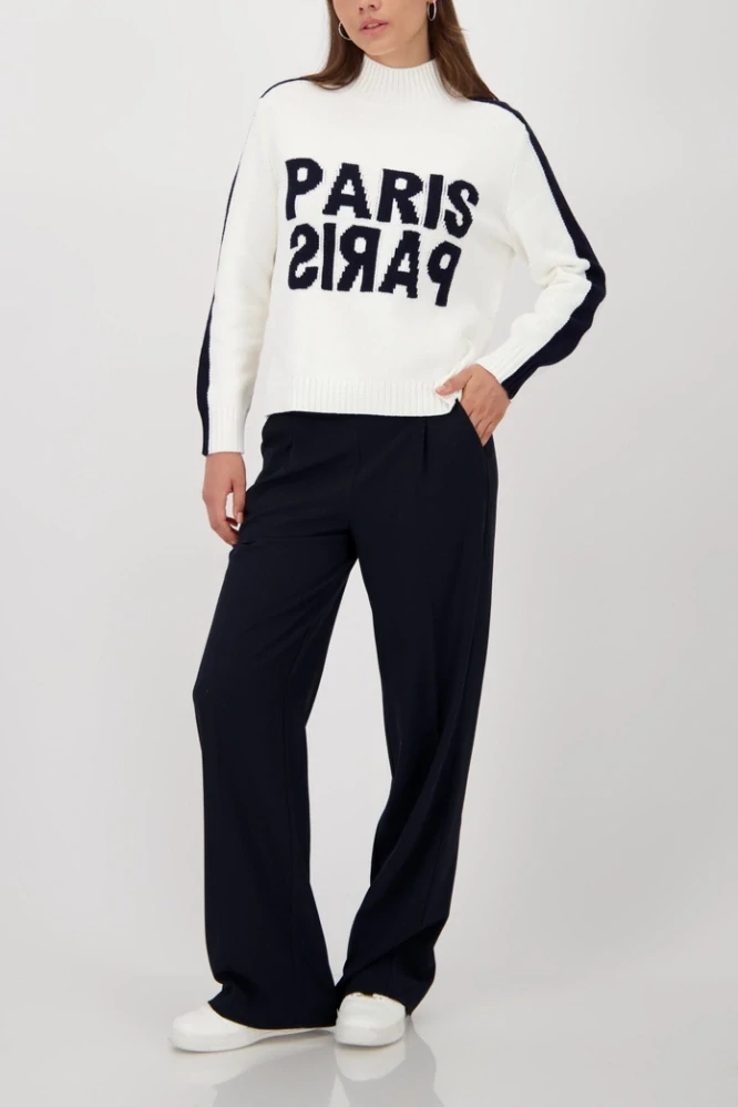 Monari svetr s dlouhým rukávem a ozdobnými knoflíky