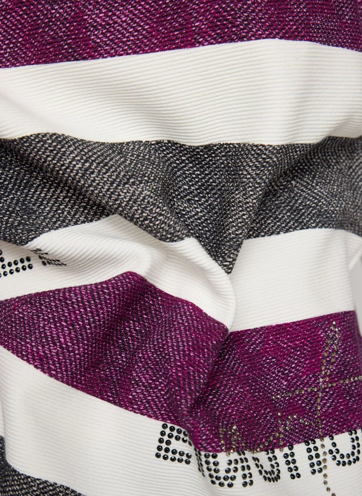 RABE svetr s pruhy a třpytivými detaily