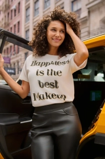 Monari tričko s třpytivým nápisem