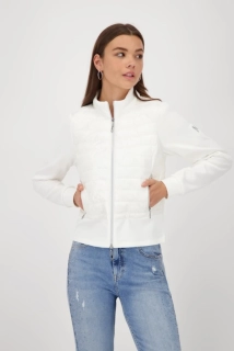 Monari prošívaná bunda s kulatým výstřihem bíla