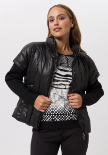 TUZZI prošívaná bunda s kontrastními rukávy