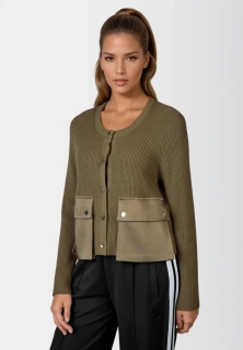 Marc Aurel kardigan se saténovými kapsami