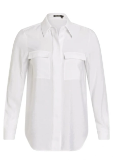 Marc Aurel klasická bílá košile s kapsami