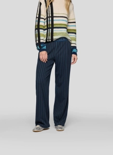 Rabe elegantní široké kalhoty s jemným proužkem