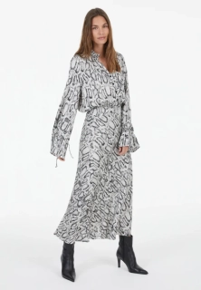 Marc Aurel stylová dámská sukně s moderním hadím potiskem