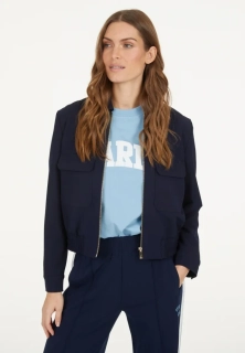 Marc Aurel tmavě modrá bunda s předními kapsami