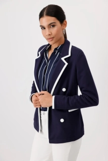 Monari dámské sako s kontrastním lemem
