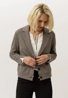 Frank Walder vzorované dámské sako – hnědo-černé