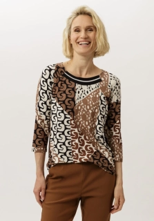 Frank Waldet dámská viskózová halenka s geometrickým vzorem