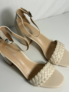 Sixth Sens sandálky na platformě béžové