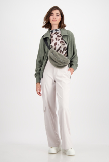 Monari dámské kalhoty se širokými nohavicemi béžové