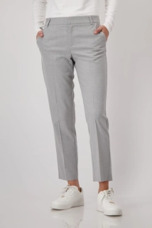 Monari dámské jednobarevné jednoduché a ležérní kalhoty šedé