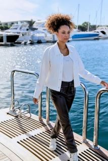 Monari tričko s ozdobným nápisem