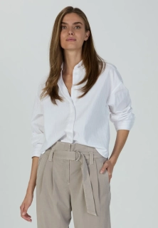 Marc Aurel bavlněná košile s lurexovými proužky