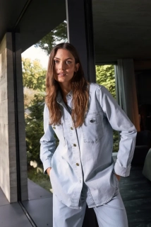 Marc Aurel džínová košile se směsi Tencel