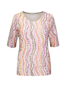 Bianca triko s potiskem a kulatým výstřihem