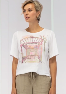 Bianca tričko s kulatým výstřihem "JANINE"