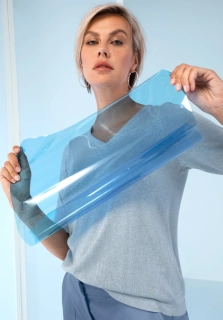 Bianca halenka "EDIRA"  s krátkým rukávem a výstřihem do V 